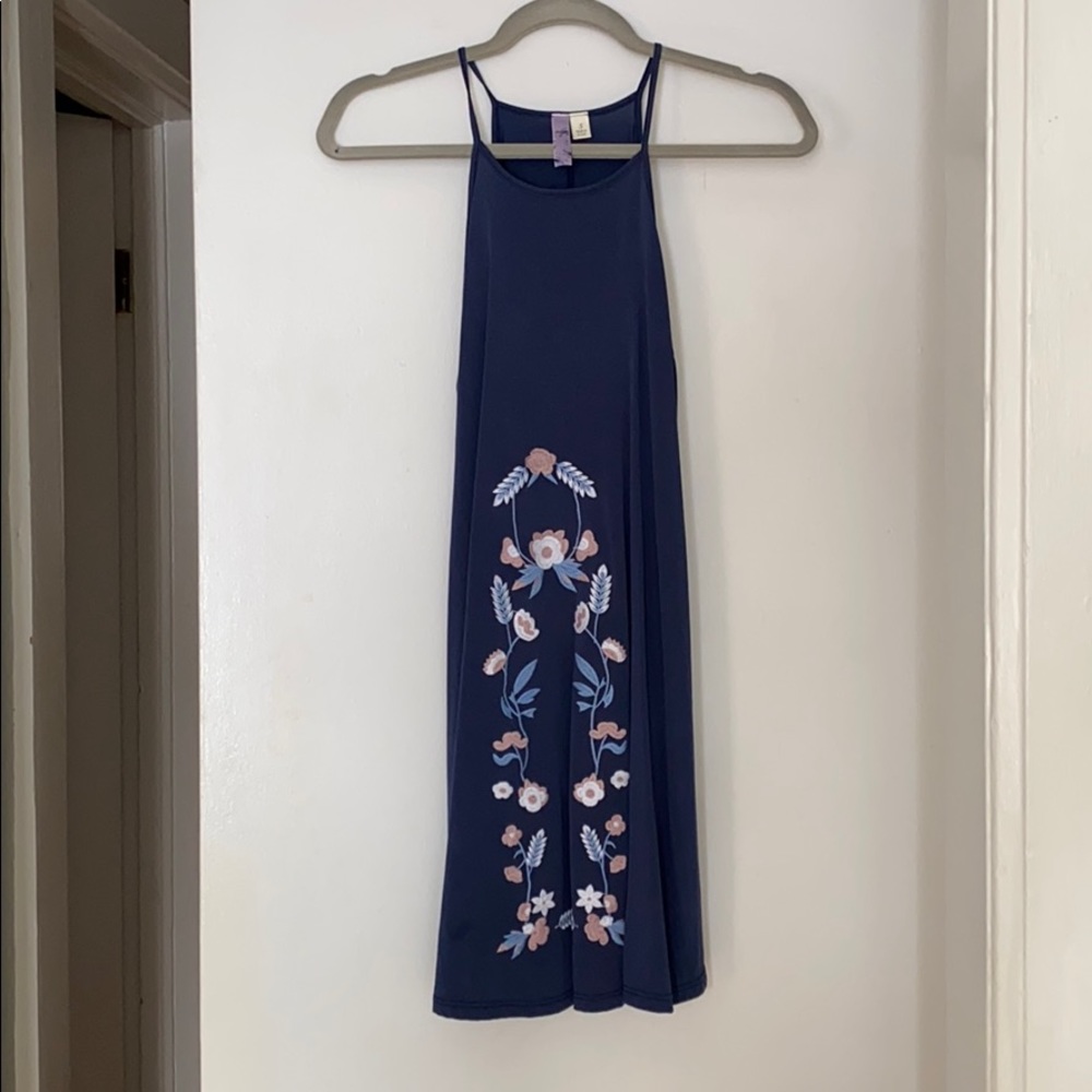 Blue floral sundress, size small